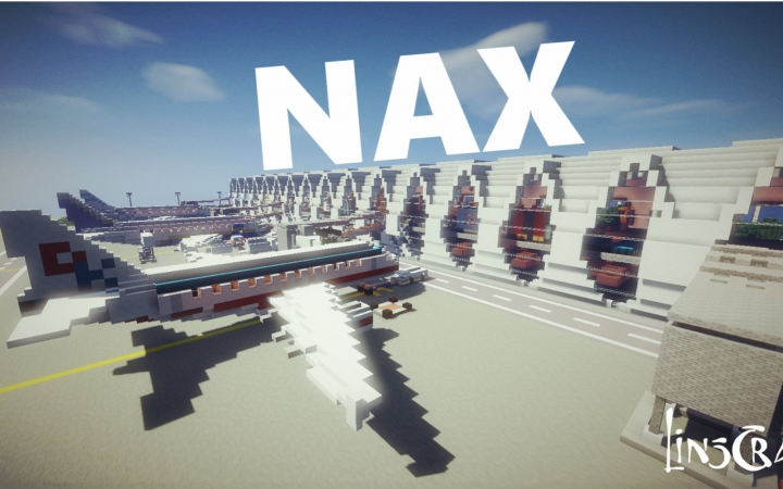 我的世界linscraft服建筑欣赏nax新城机场图片